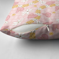 Hawaii Anthurium Tiare Pikake Lei Pillow Cover Akala Lauhala Art Pattern LT01 - Polynesian Pride