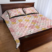 Hawaii Anthurium Tiare Pikake Lei Quilt Bed Set Akala Lauhala Art Pattern LT01 - Polynesian Pride