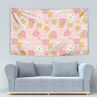 Hawaii Anthurium Tiare Pikake Lei Tapestry Akala Lauhala Art Pattern LT01 - Polynesian Pride