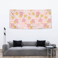 Hawaii Anthurium Tiare Pikake Lei Tapestry Akala Lauhala Art Pattern LT01 - Polynesian Pride