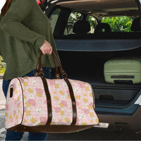 Hawaii Anthurium Tiare Pikake Lei Travel Bag Akala Lauhala Art Pattern LT01 - Polynesian Pride