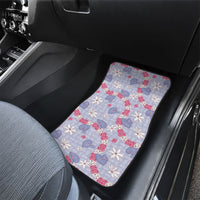 Hawaii Anthurium Tiare Pikake Lei Car Mats Poni Lauhala Art Pattern LT01 - Polynesian Pride