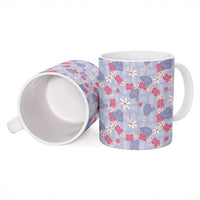 Hawaii Anthurium Tiare Pikake Lei Ceramic Mug Poni Lauhala Art Pattern LT01 - Polynesian Pride