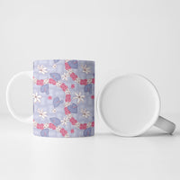 Hawaii Anthurium Tiare Pikake Lei Ceramic Mug Poni Lauhala Art Pattern LT01 - Polynesian Pride
