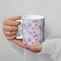 Hawaii Anthurium Tiare Pikake Lei Ceramic Mug Poni Lauhala Art Pattern LT01 - Polynesian Pride