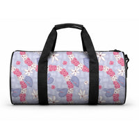 Hawaii Anthurium Tiare Pikake Lei Duffle Bag Poni Lauhala Art Pattern LT01 One size Purple - Polynesian Pride