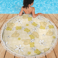 Hawaii Anthurium Tiare Pikake Lei Beach Blanket Melemele Lauhala Art Pattern LT01 - Polynesian Pride