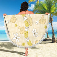 Hawaii Anthurium Tiare Pikake Lei Beach Blanket Melemele Lauhala Art Pattern LT01 - Polynesian Pride