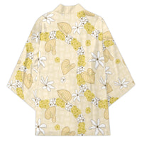 Hawaii Anthurium Tiare Pikake Lei Kimono Melemele Lauhala Art Pattern LT01 - Polynesian Pride