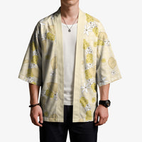 Hawaii Anthurium Tiare Pikake Lei Kimono Melemele Lauhala Art Pattern LT01 - Polynesian Pride