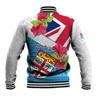 Fiji Day Baseball Jacket Fijian Hibiscus Special Version LT01 - Polynesian Pride