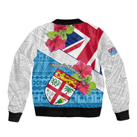 Fiji Day Bomber Jacket Fijian Hibiscus Special Version LT01 - Polynesian Pride