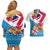 Fiji Day Couples Matching Off Shoulder Short Dress and Hawaiian Shirt Fijian Hibiscus Special Version LT01 - Polynesian Pride