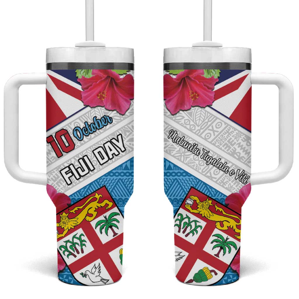 Fiji Day Tumbler With Handle Fijian Hibiscus Special Version