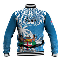 Fiji Baseball Jacket Bula Fijian Tapa Pattern LT01 - Polynesian Pride