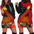 Personalised Papua New Guinea Hoodie Dress Bird Of Paradise With Tropical Flower LT01 - Polynesian Pride