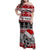 Custom New Zealand Christmas Family Matching Off Shoulder Maxi Dress and Hawaiian Shirt Maori Meri Kirihimete Moko LT01 Mom's Dress Red - Polynesian Pride