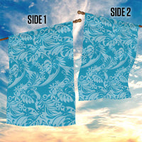 Tahiti Ninamu Tiare Floral Garden Flag Monstera Palm Tropical Leaves LT01 - Polynesian Pride