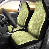 Tahiti Olive Tiare Floral Car Seat Cover Monstera Palm Tropical Leaves LT01 - Polynesian Pride
