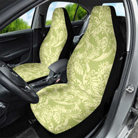 Tahiti Olive Tiare Floral Car Seat Cover Monstera Palm Tropical Leaves LT01 - Polynesian Pride