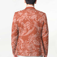 Tahiti Puatou Tiare Floral Blazer Monstera Palm Tropical Leaves LT01 - Polynesian Pride