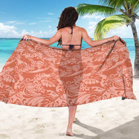 Tahiti Puatou Tiare Floral Sarong Monstera Palm Tropical Leaves LT01 - Polynesian Pride