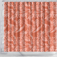 Tahiti Puatou Tiare Floral Shower Curtain Monstera Palm Tropical Leaves LT01 - Polynesian Pride