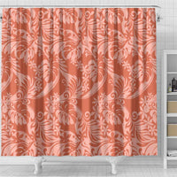 Tahiti Puatou Tiare Floral Shower Curtain Monstera Palm Tropical Leaves LT01 - Polynesian Pride