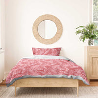 Tahiti Tarona Tiare Floral Bedding Set Monstera Palm Tropical Leaves LT01 - Polynesian Pride
