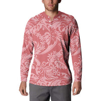 Tahiti Tarona Tiare Floral Button Sweatshirt Monstera Palm Tropical Leaves LT01 - Polynesian Pride
