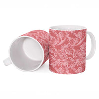 Tahiti Tarona Tiare Floral Ceramic Mug Monstera Palm Tropical Leaves LT01 - Polynesian Pride