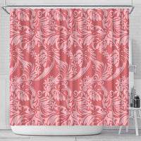 Tahiti Tarona Tiare Floral Shower Curtain Monstera Palm Tropical Leaves LT01 - Polynesian Pride