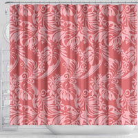 Tahiti Tarona Tiare Floral Shower Curtain Monstera Palm Tropical Leaves LT01 - Polynesian Pride