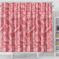 Tahiti Tarona Tiare Floral Shower Curtain Monstera Palm Tropical Leaves LT01 - Polynesian Pride