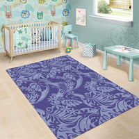 Tahiti Vareau Tiare Floral Area Rug Monstera Palm Tropical Leaves LT01 - Polynesian Pride