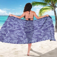 Tahiti Vareau Tiare Floral Sarong Monstera Palm Tropical Leaves LT01 - Polynesian Pride