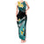 Hawaii Tank Maxi Dress Polynesian Shark with Kakau Turquoise Version LT01 Women Turquoise - Polynesian Pride