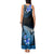 Hawaii Tank Maxi Dress Polynesian Shark with Kakau Blue Version LT01 - Polynesian Pride