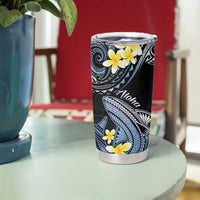 Hawaii Tumbler Cup Polynesian Shark with Kakau Blue Version LT01 - Polynesian Pride