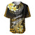 Hawaii Baseball Jersey Polynesian Shark with Kakau Gold Version LT01 Gold - Polynesian Pride