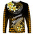 Hawaii Long Sleeve Shirt Polynesian Shark with Kakau Gold Version LT01 Unisex Gold - Polynesian Pride