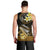 Hawaii Men Tank Top Polynesian Shark with Kakau Gold Version LT01 - Polynesian Pride