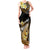 Hawaii Tank Maxi Dress Polynesian Shark with Kakau Gold Version LT01 Women Gold - Polynesian Pride