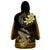 Hawaii Wearable Blanket Hoodie Polynesian Shark with Kakau Gold Version LT01 - Polynesian Pride