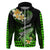 Hawaii Hoodie Polynesian Shark with Kakau Green Version LT01 Zip Hoodie Green - Polynesian Pride