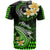 Hawaii T Shirt Polynesian Shark with Kakau Green Version LT01 - Polynesian Pride