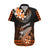 Hawaii Hawaiian Shirt Polynesian Shark with Kakau Orange Version LT01 Orange - Polynesian Pride