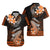 Hawaii Hawaiian Shirt Polynesian Shark with Kakau Orange Version LT01 - Polynesian Pride