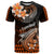 Hawaii T Shirt Polynesian Shark with Kakau Orange Version LT01 Orange - Polynesian Pride