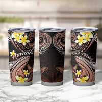 Hawaii Tumbler Cup Polynesian Shark with Kakau Orange Version LT01 - Polynesian Pride
